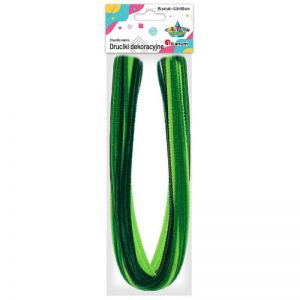 Druciki kreatywne Titanum 50cm Zielone, 15szt